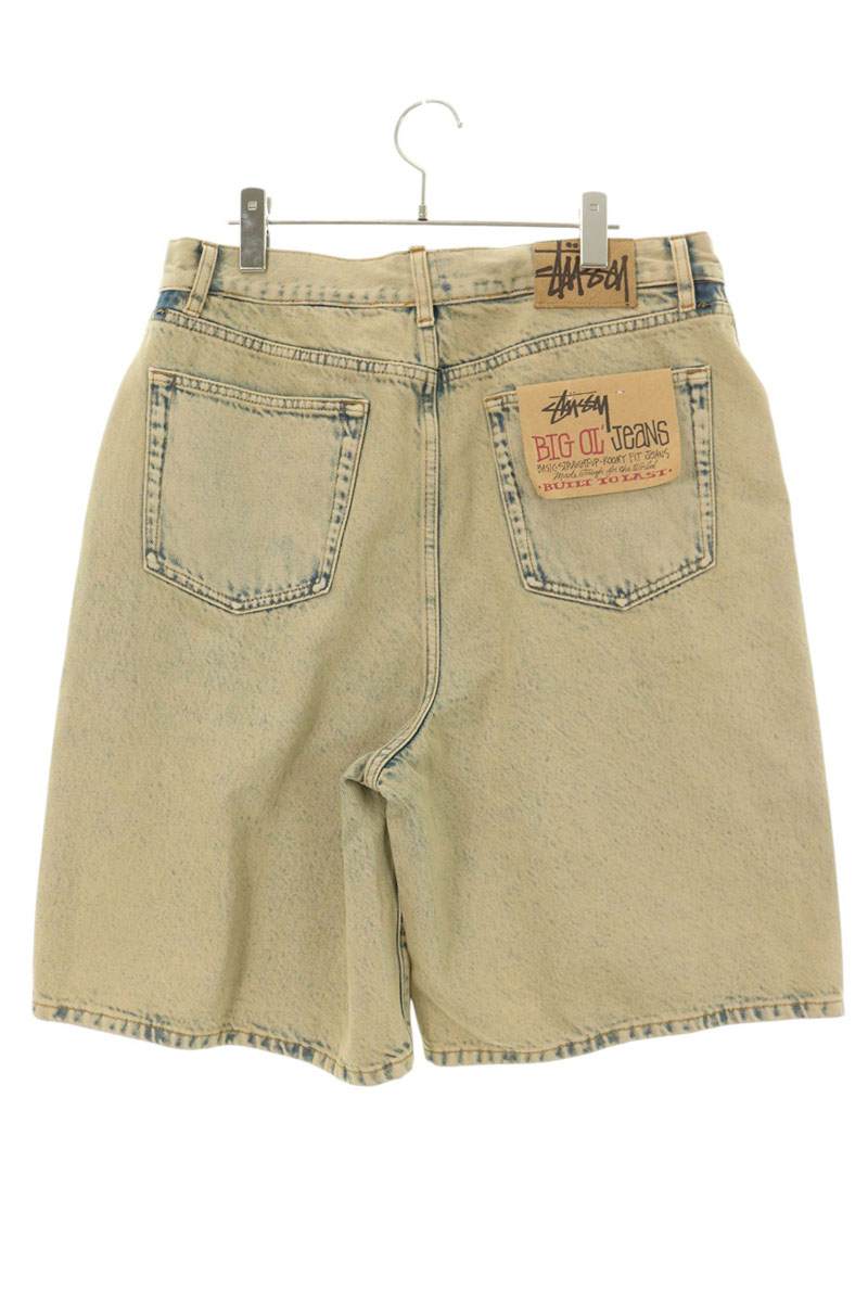 STUSSY 26SS Washed Indigo Denim Shorts Button Fly Size 32