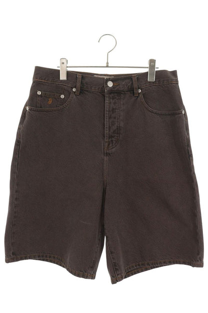STUSSY 26SS Washed Brown Denim Shorts Button Fly Size 32
