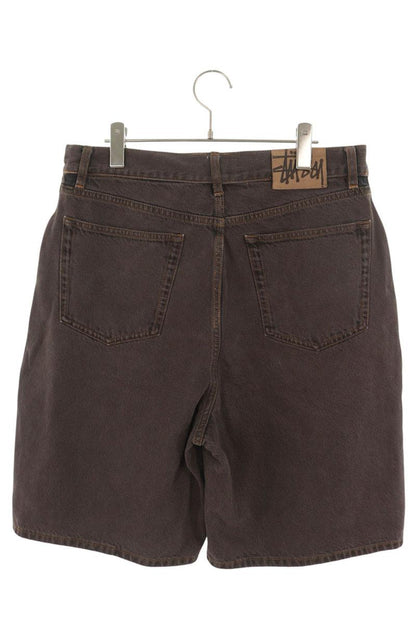 STUSSY 26SS Washed Brown Denim Shorts Button Fly Size 32