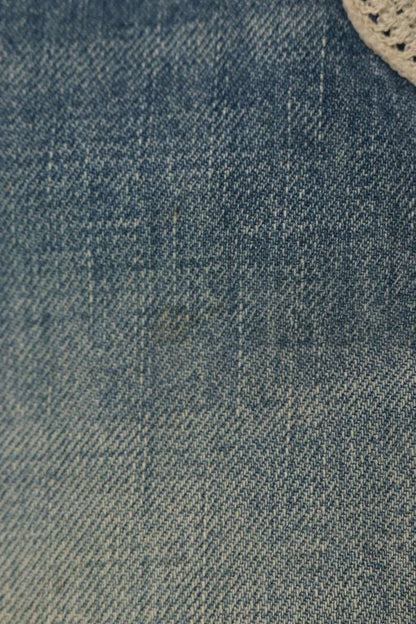 KAPITAL Bone Embroidered Denim Shorts Indigo Size 34