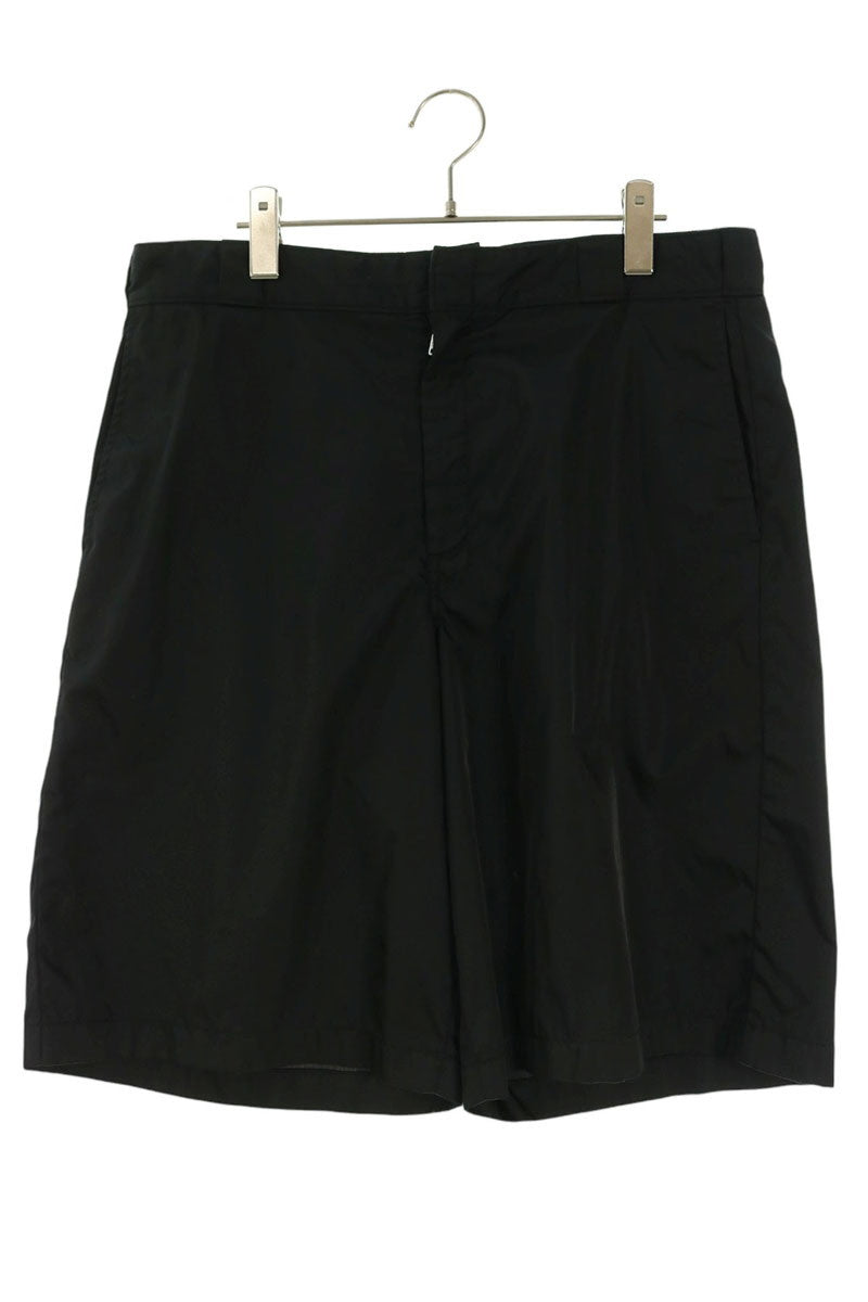 PRADA Triangle Logo Recycled Polyamide Shorts Black Size 48