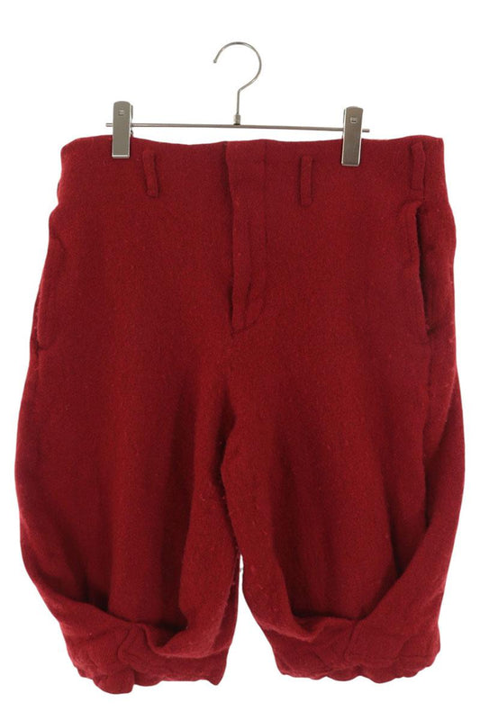 COMME des GARCONS HOMME PLUS Garment-Dyed Shorts Red Size M