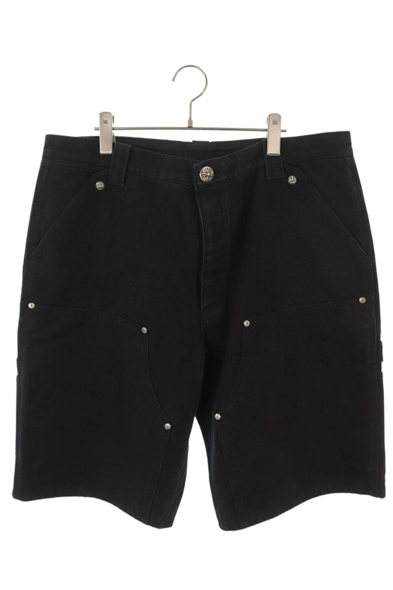 Chrome Hearts Carpenter Shorts Back Patch Black Size 36