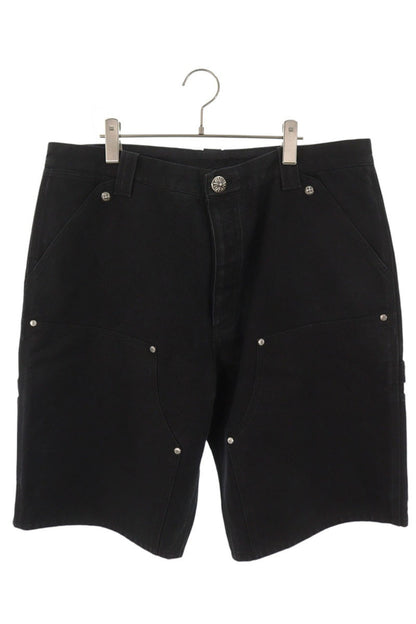 Chrome Hearts Carpenter Shorts Back Patch Black Size 36