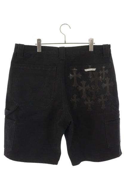 Chrome Hearts Carpenter Shorts Back Patch Black Size 36