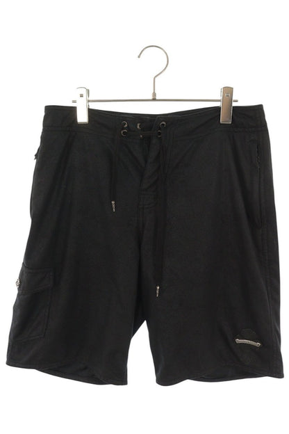 Chrome Hearts Label Cross Patch Shorts Black Size 32
