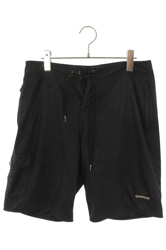 Chrome Hearts Label Cross Patch Shorts Black Size 32