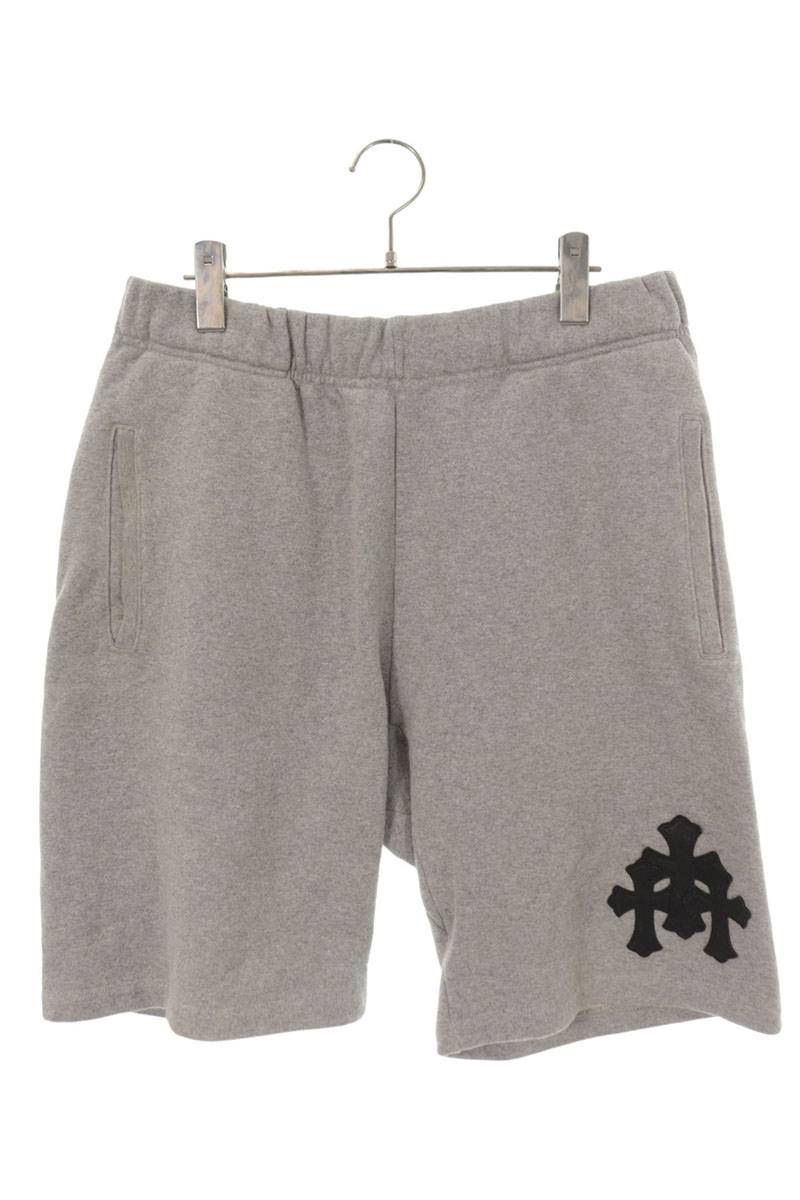 Chrome Hearts Y NOT Cross Patch Shorts Gray Size M