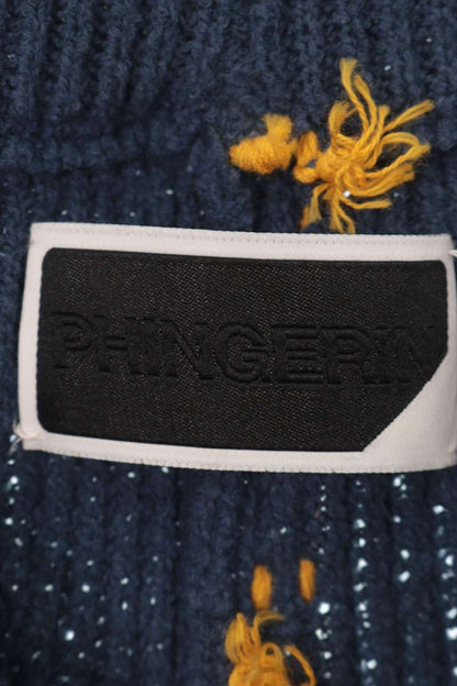 PHINGERIN Stitch Design Shorts Navy Size FREE