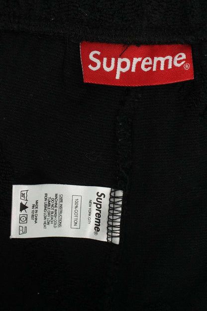 SUPREME 19SS Terry Jacquard Logo Shorts Black Size XL