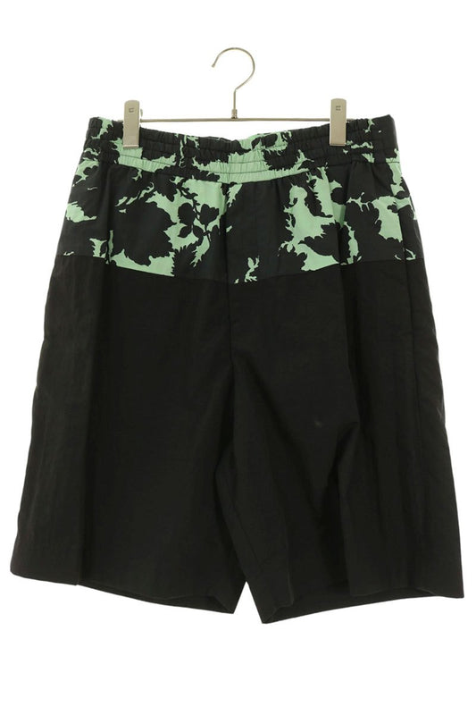 DRIES VAN NOTEN PABLO Nylon Easy Black/Light Green Pants Size 46