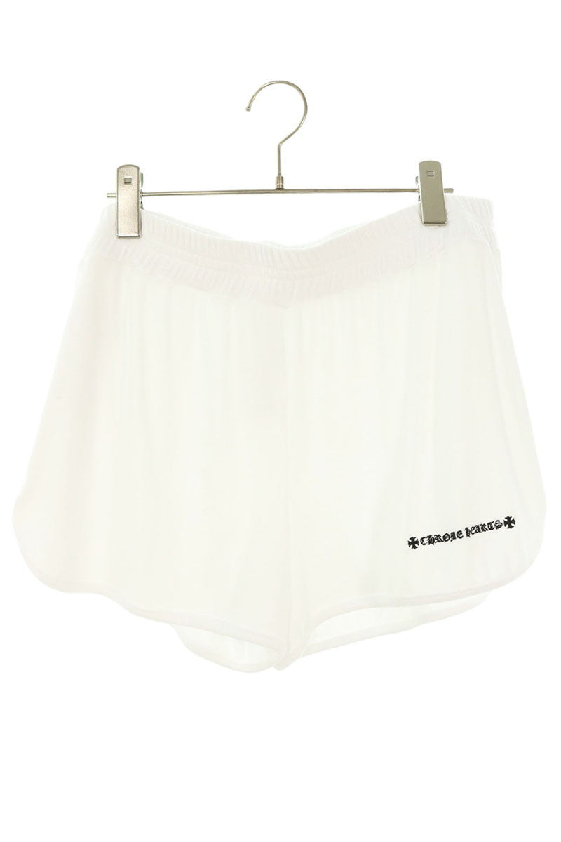 Chrome Hearts Y NOT Dagger Embroidery Shorts White Size L