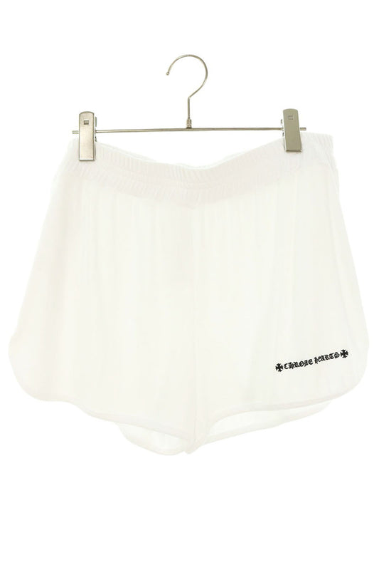 Chrome Hearts Y NOT Dagger Embroidery Shorts White Size L