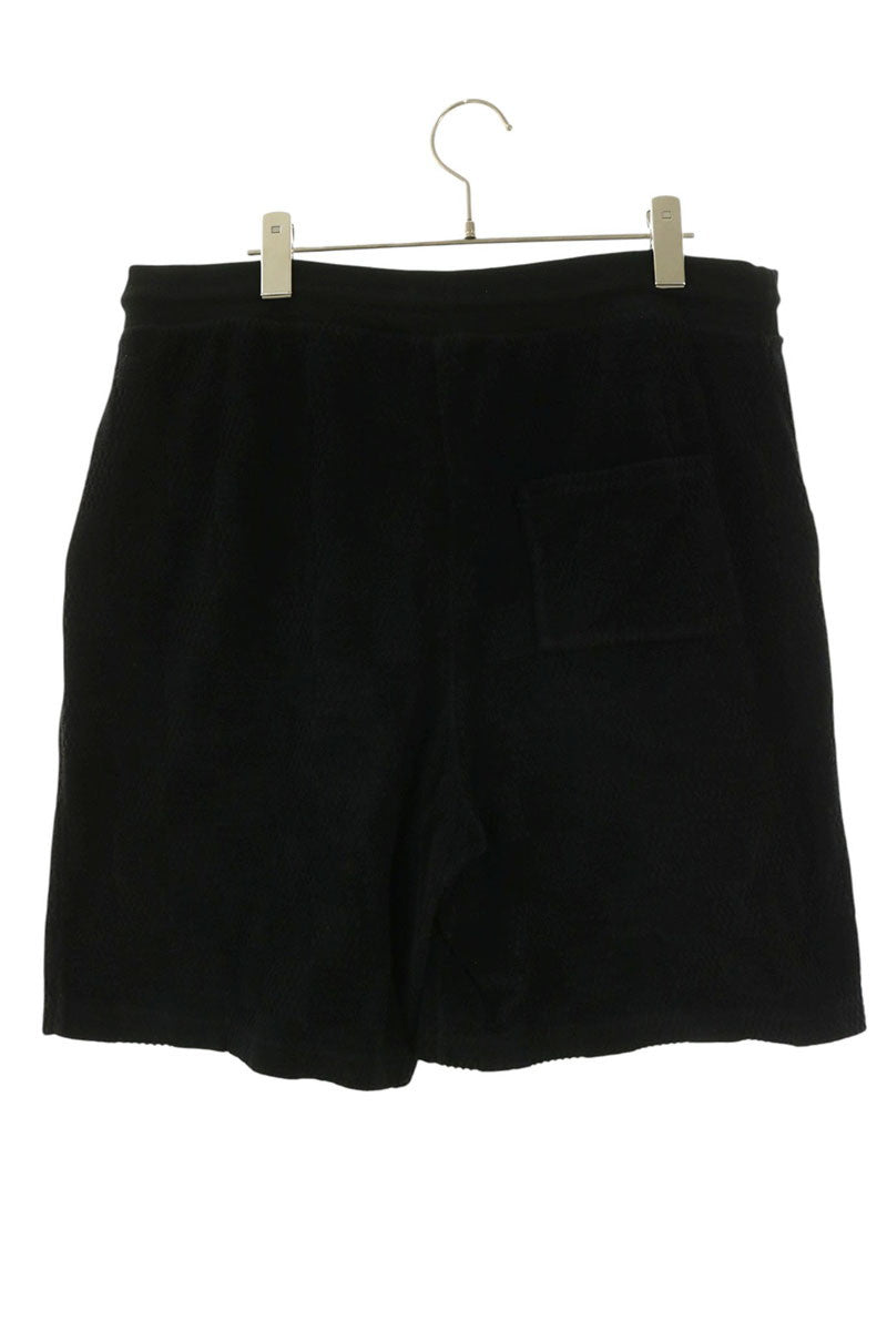 LOUISVUITTON 24AW Damier French Terry Shorts Black Size L