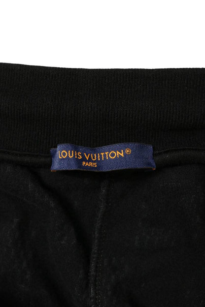 LOUISVUITTON 24AW Damier French Terry Shorts Black Size L