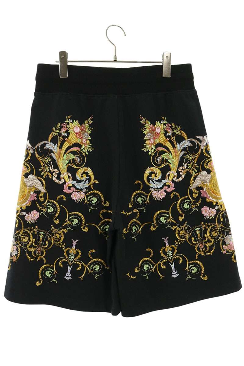 VERSACE JEANS All-over Print Denim Shorts Black Size S
