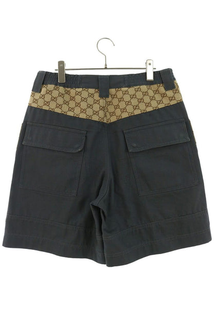 GUCCI GG Paneled Bermuda Shorts Grey Size 46