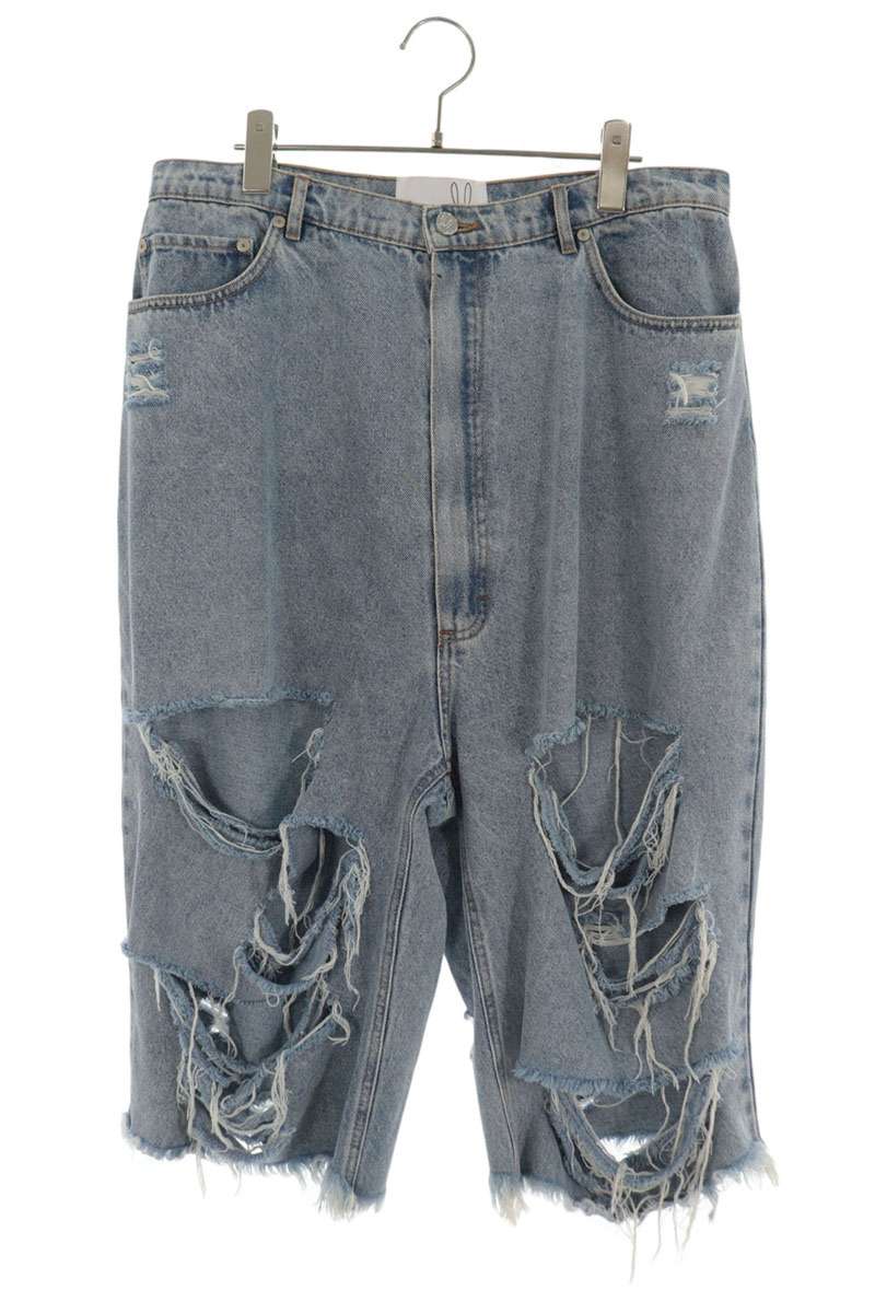 NATASHA ZINKO Damaged Shorts Indigo Size M