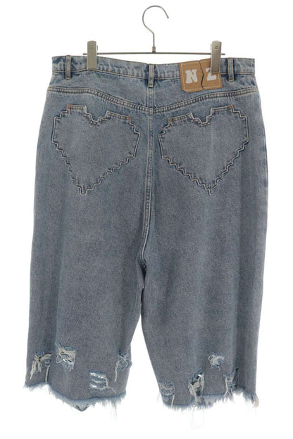 NATASHA ZINKO Damaged Shorts Indigo Size M