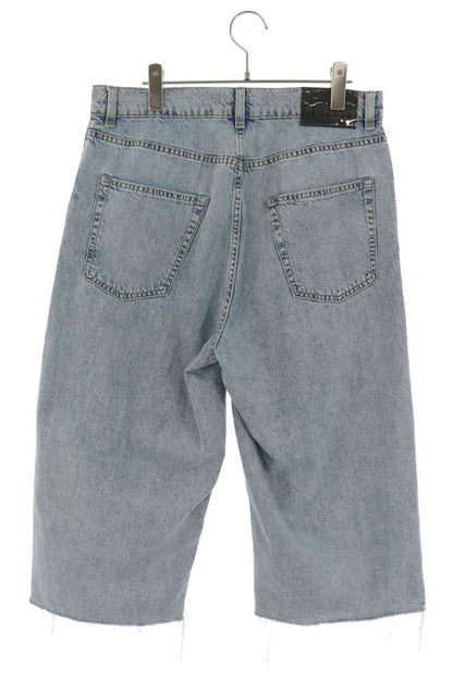 OUR LEGACY Washed Capri Cut Denim Shorts Indigo Size 46