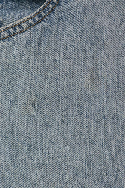 OUR LEGACY Washed Capri Cut Denim Shorts Indigo Size 46