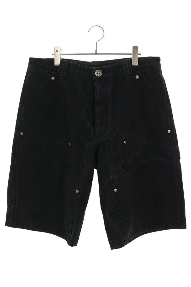 Chrome Hearts Cotton Lamb Leather Carpenter Shorts Size 33