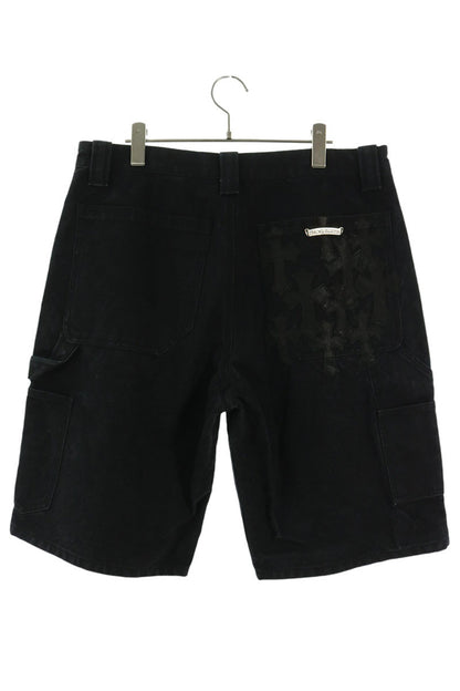 Chrome Hearts Cotton Lamb Leather Carpenter Shorts Size 33