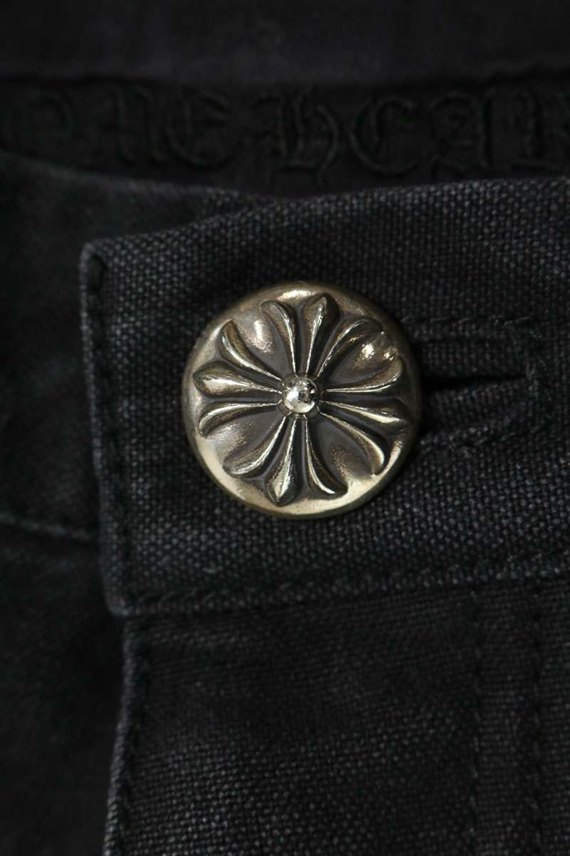 Chrome Hearts Cotton Lamb Leather Carpenter Shorts Size 33