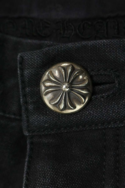 Chrome Hearts Cotton Lamb Leather Carpenter Shorts Size 33