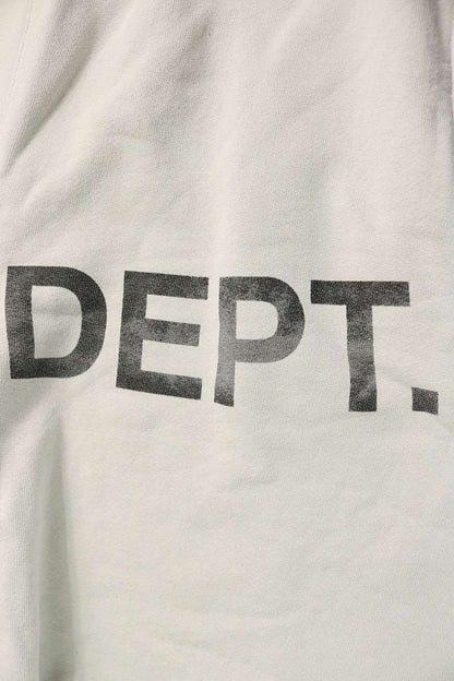 GALLERY DEPT DEPT Logo Print Cut-Off Light Gray Sweatshirt Size XL