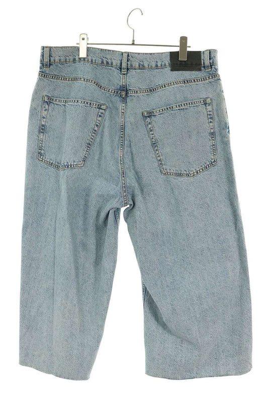 OUR LEGACY Capri Cut Washed Indigo Denim Shorts Size 52