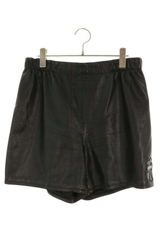 Chrome Hearts Leather Cross Patch Boxer Shorts Black Size L