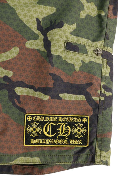 Chrome Hearts SURF BRITCHES Camo Nylon Shorts Size 32