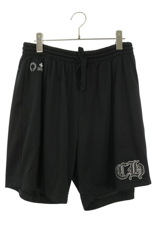 Chrome Hearts CH Print Mesh Varsity Shorts Black Size XL