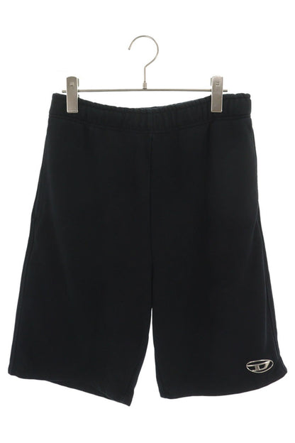 DIESEL Oval D Logo Cotton Shorts Black Size S