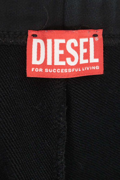 DIESEL Oval D Logo Cotton Shorts Black Size S