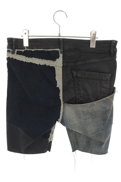 Rick Owens Babel Tyrone Stretch Denim Shorts Size 34