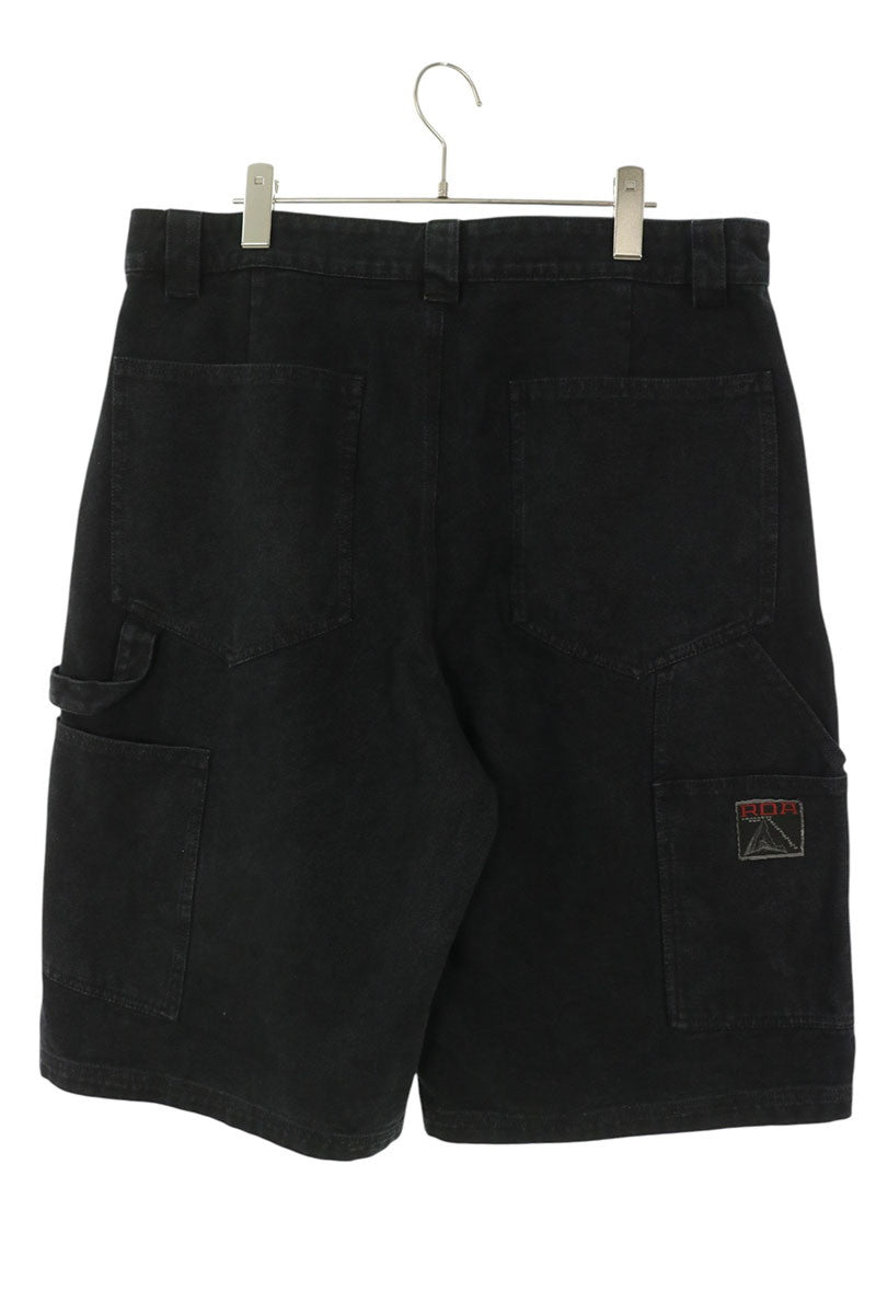 ROA Washed Black Denim Shorts Size L