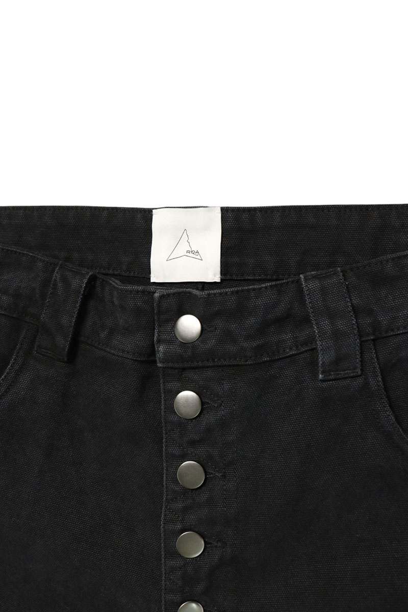 ROA Washed Black Denim Shorts Size L