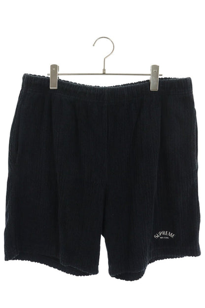 SUPREME 18SS Cable Knit Terry Short Black Size L