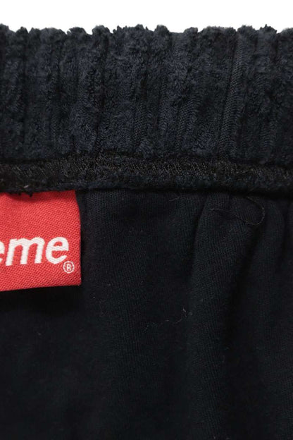 SUPREME 18SS Cable Knit Terry Short Black Size L