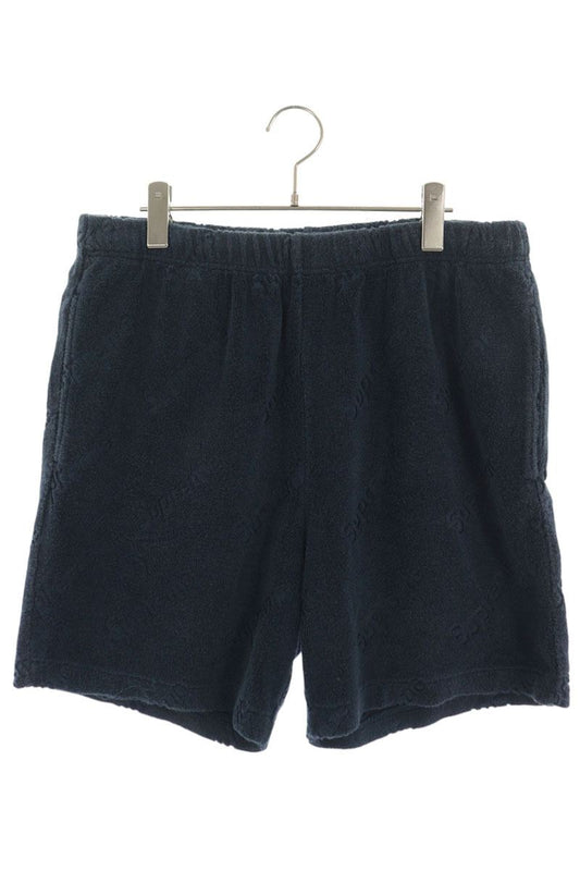 SUPREME 19SS Terry Jacquard Logo Short Navy Size M