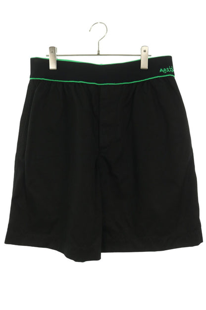 BOTTEGA VENETA Waist Panel Cotton Shorts Black Green Size M