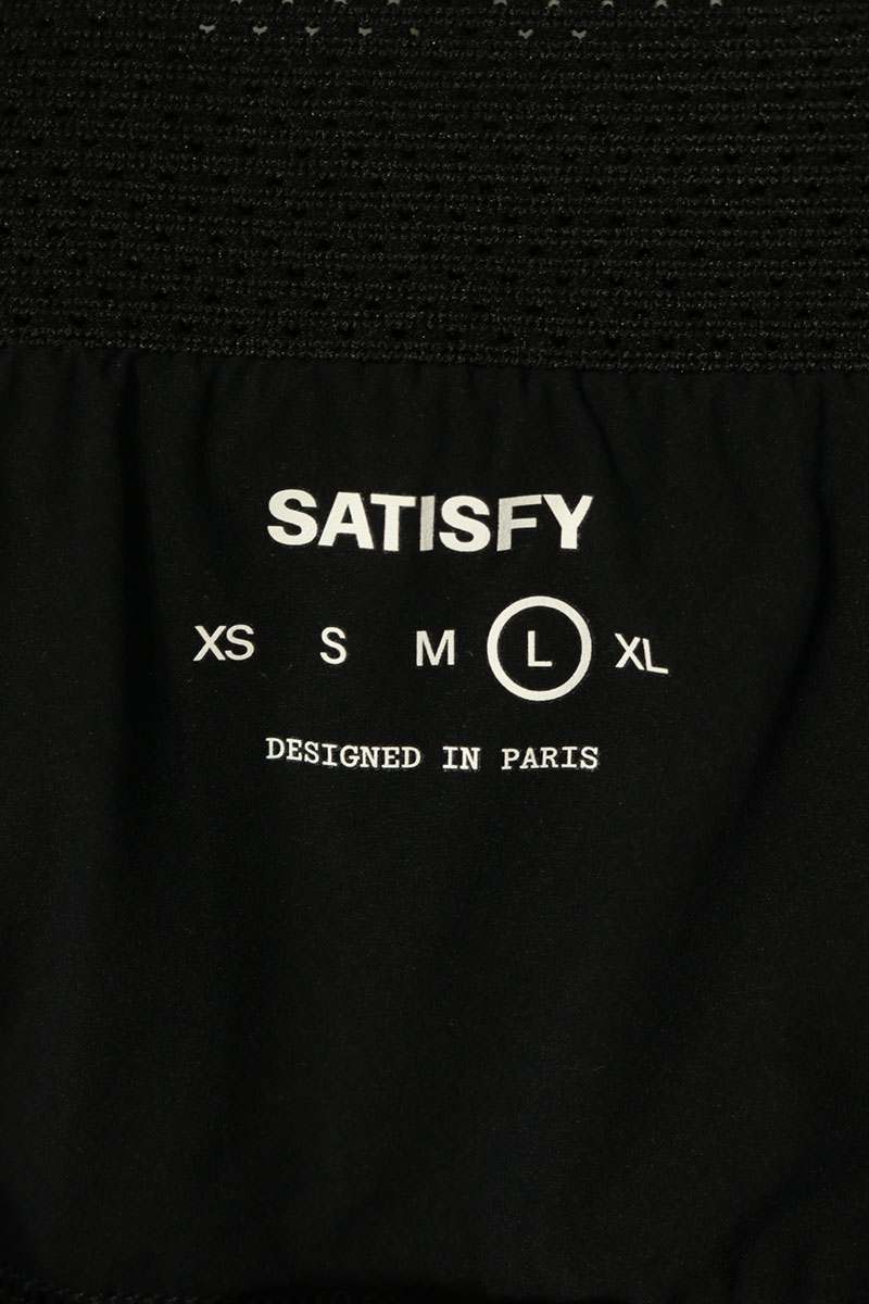 Satisfy TechSilk Nylon Running Shorts Black Size L