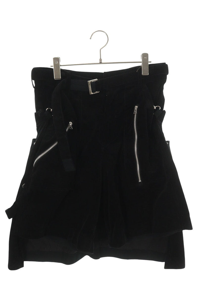 Sacai Corduroy Shorts Black Size 1