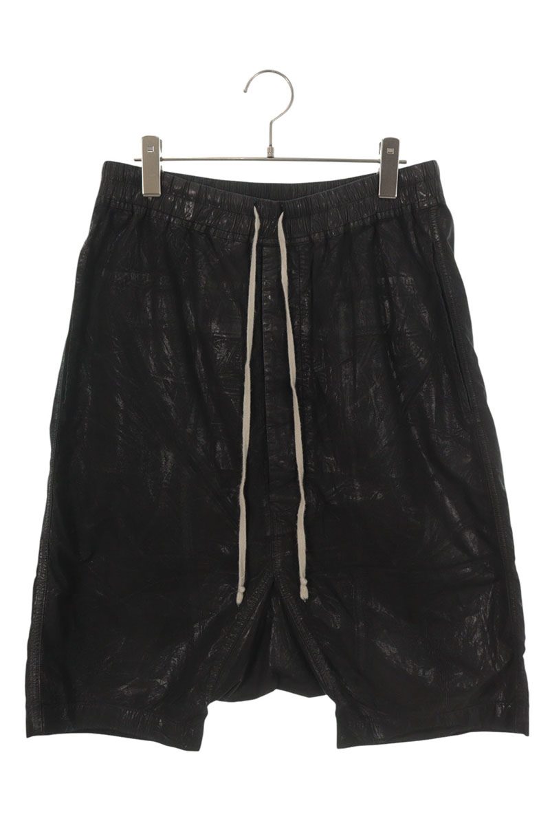 DRKSHDW Coated Drawstring Shorts Black Size M