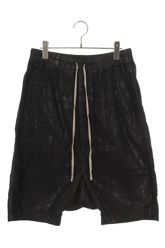 DRKSHDW Coated Drawstring Shorts Black Size M