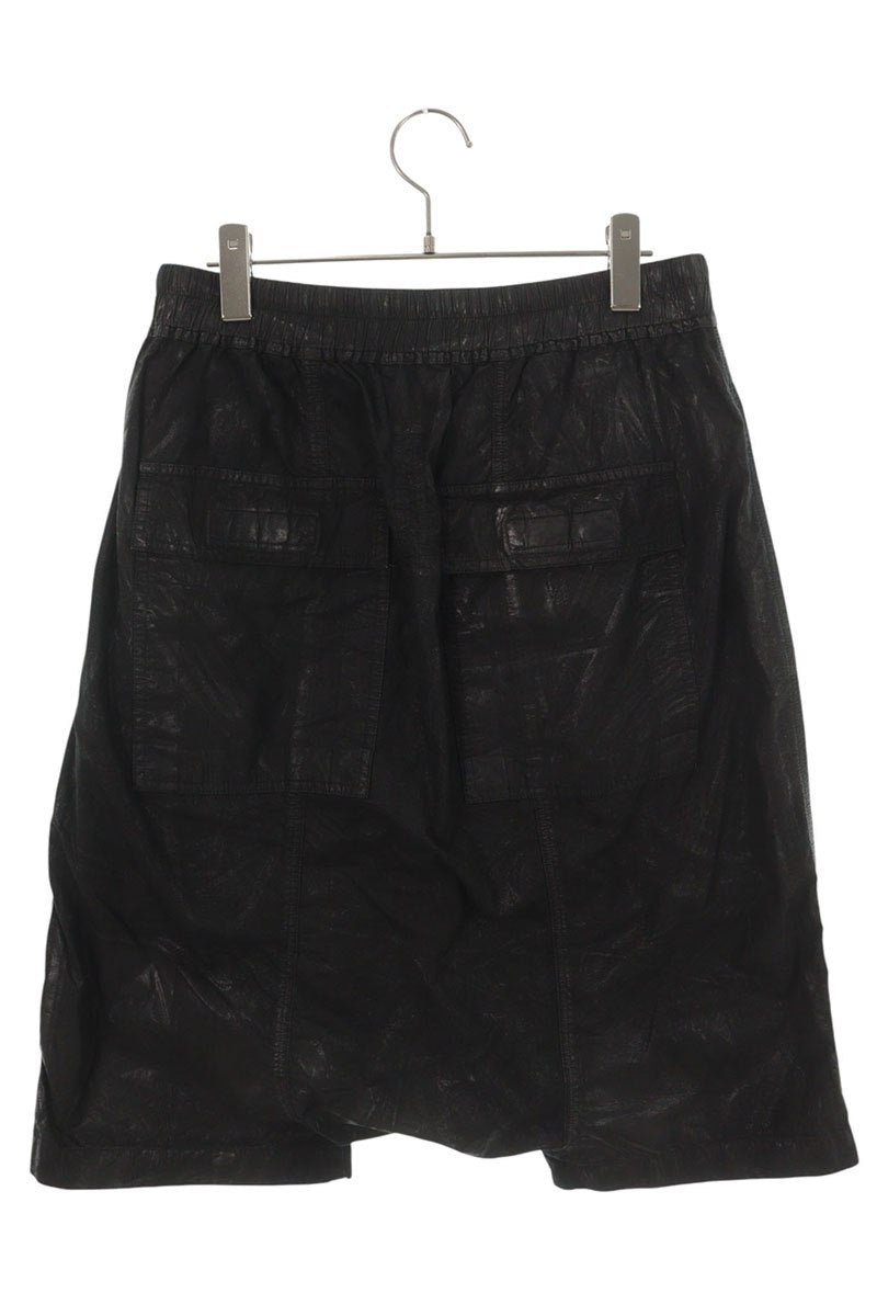 DRKSHDW Coated Drawstring Shorts Black Size M
