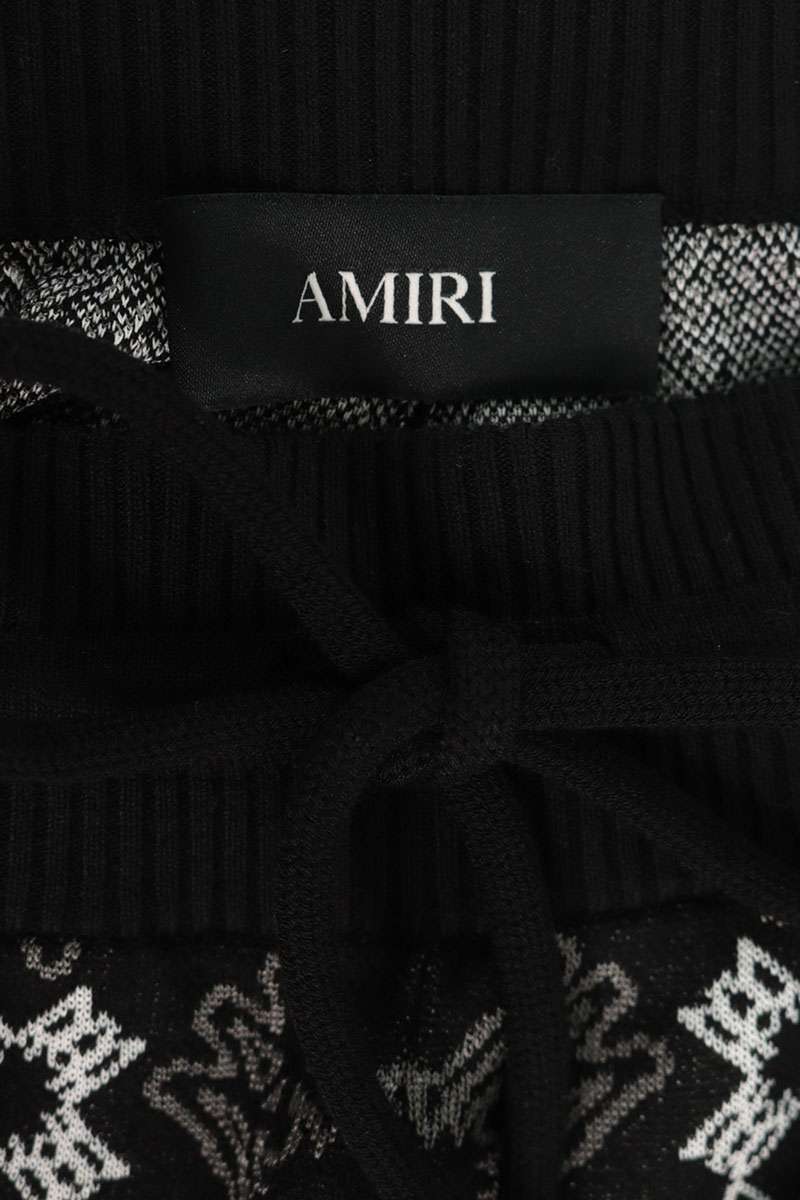 AMIRI Logo Check Knit Black Size L