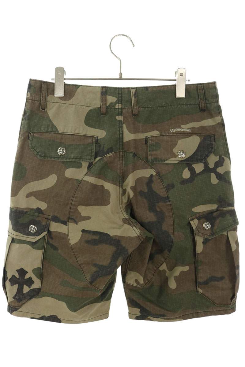 Chrome Hearts DEVIL DOG SHORTS Camo Cross-Patch Size 30